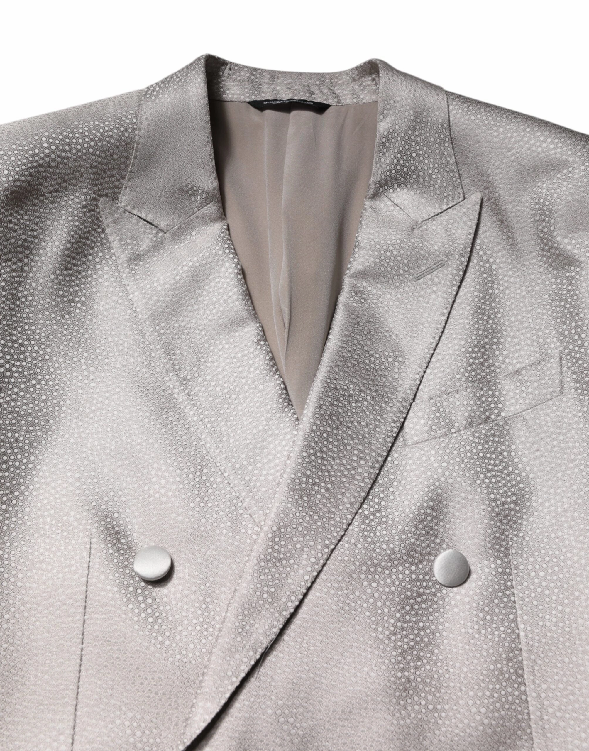 Dolce & Gabbana  Jacquard Silk Dotted 2 Piece Men's Suit