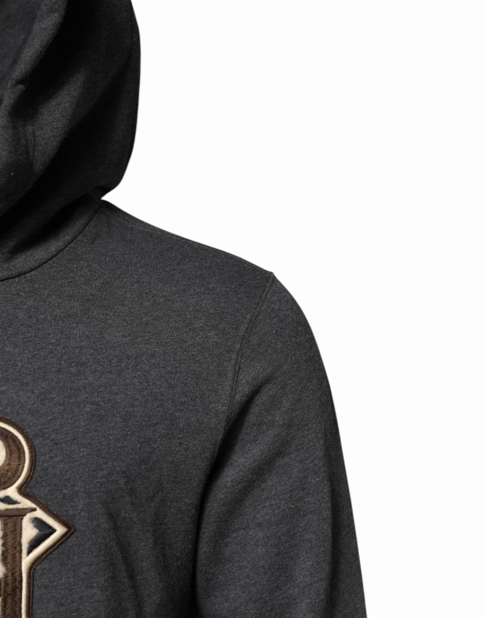 Dolce & Gabbana Logo Patch Hooded Sweatshirt Men's Sweater