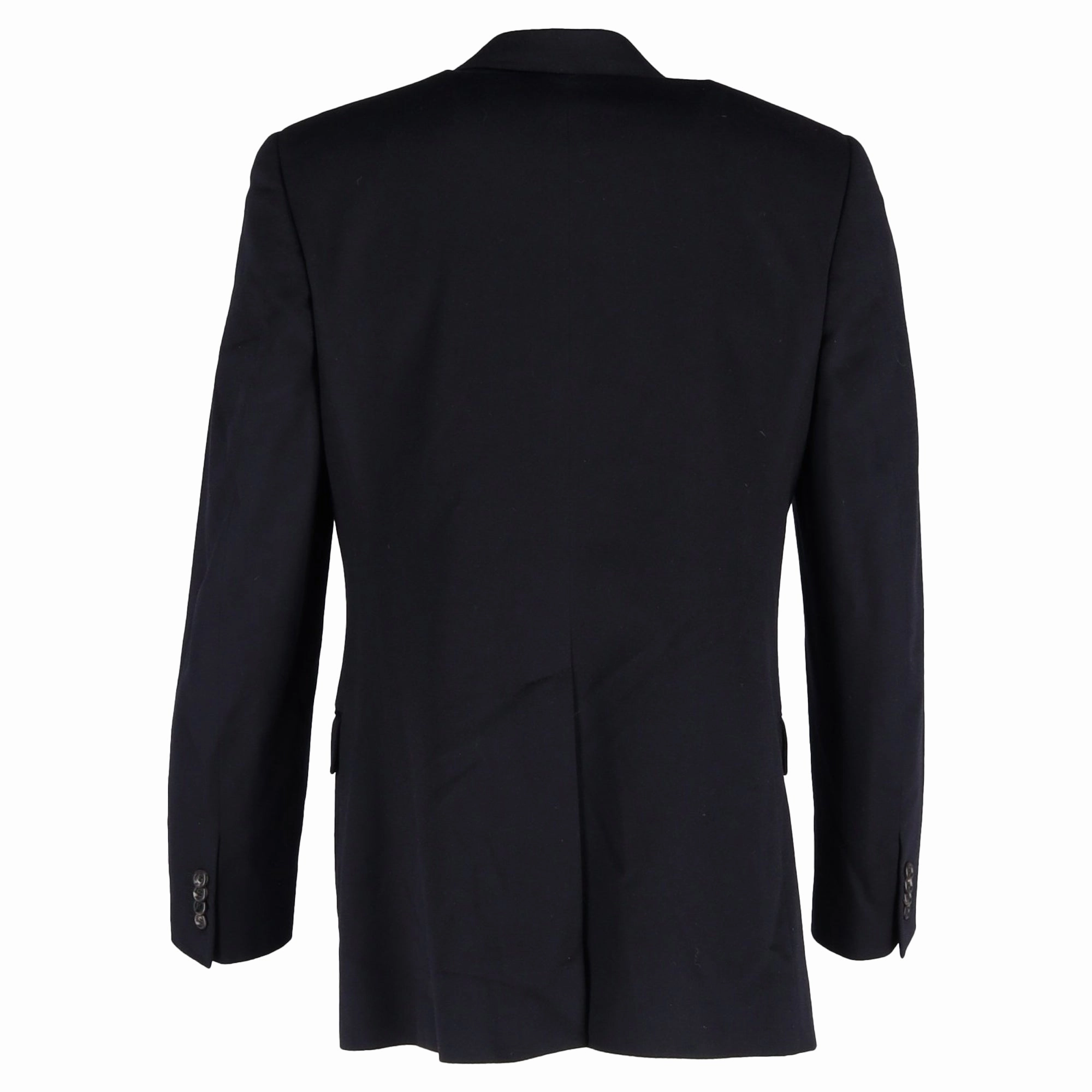 Dolce & Gabbana Single Breasted Blazer in Navy Blue Wool