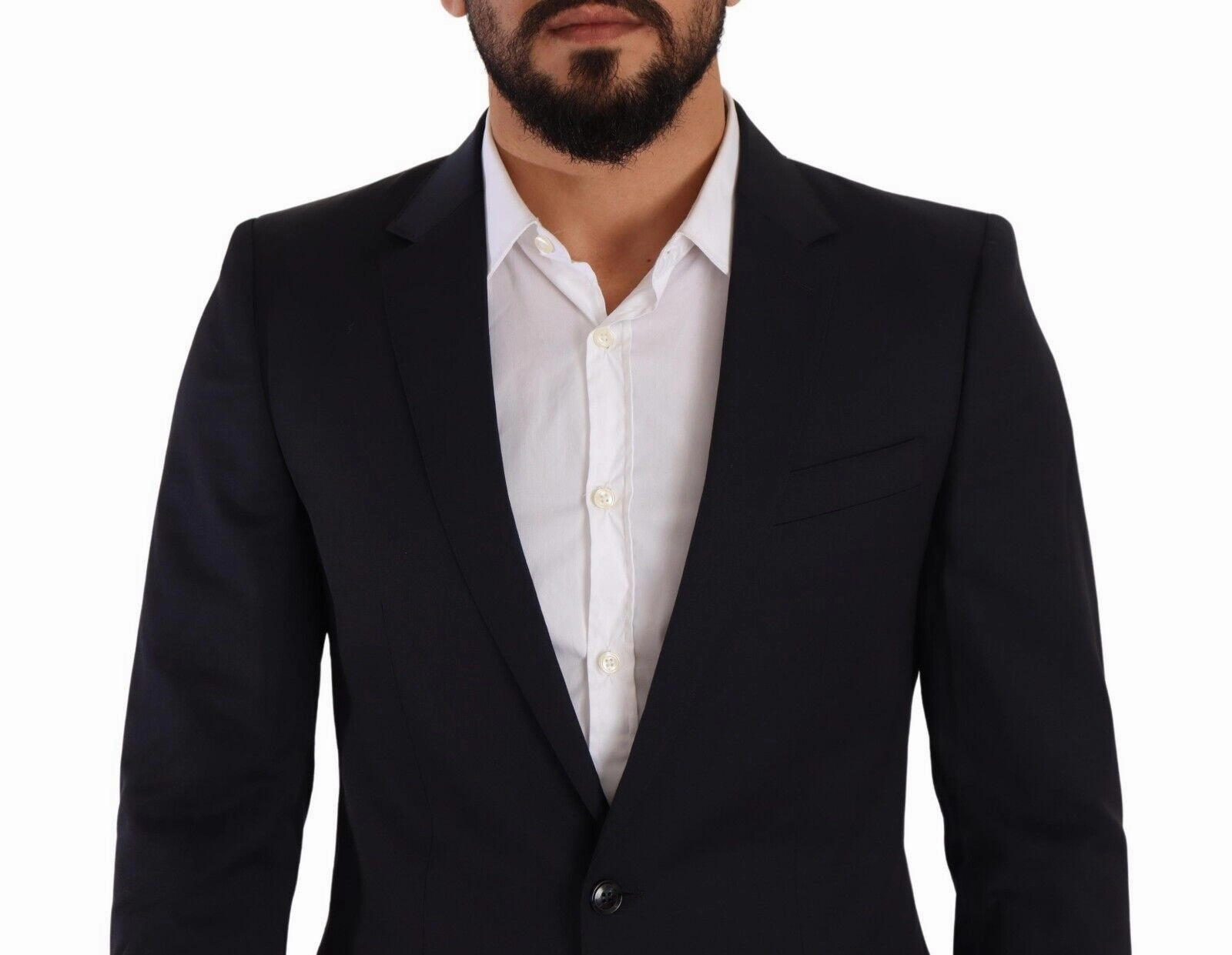 Dolce & Gabbana Sleek Navy Martini Slim Fit Wool Men's Blazer