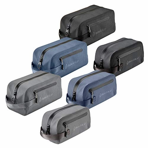 DoppSk Waterproof & Leak-proof Travel Toiletry Bag (Small, Midnight Blue)