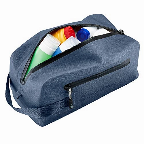 DoppSk Waterproof & Leak-proof Travel Toiletry Bag (Small, Midnight Blue)