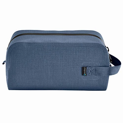 DoppSk Waterproof & Leak-proof Travel Toiletry Bag (Small, Midnight Blue)