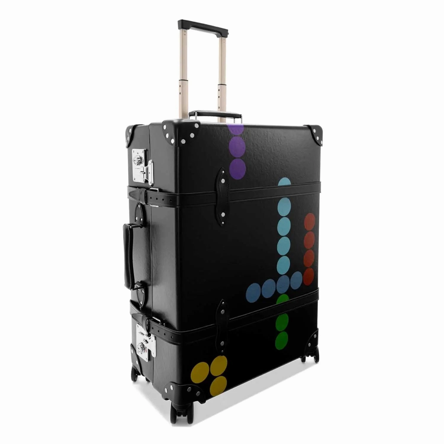 DR. NO  Large Check-In - 4 Wheels | Black/Black/Chrome