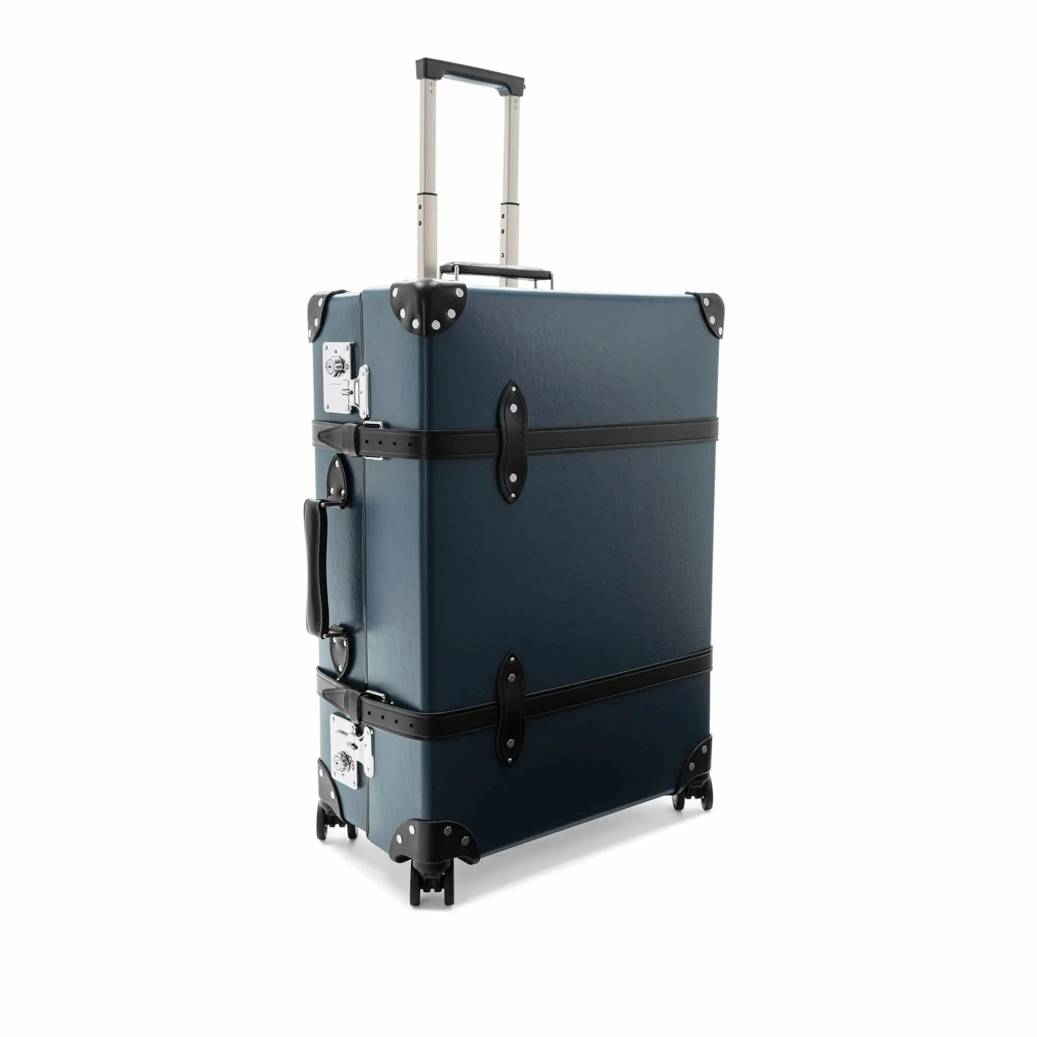 DR. NO  Large Check-In - 4 Wheels | Navy/Black/Chrome
