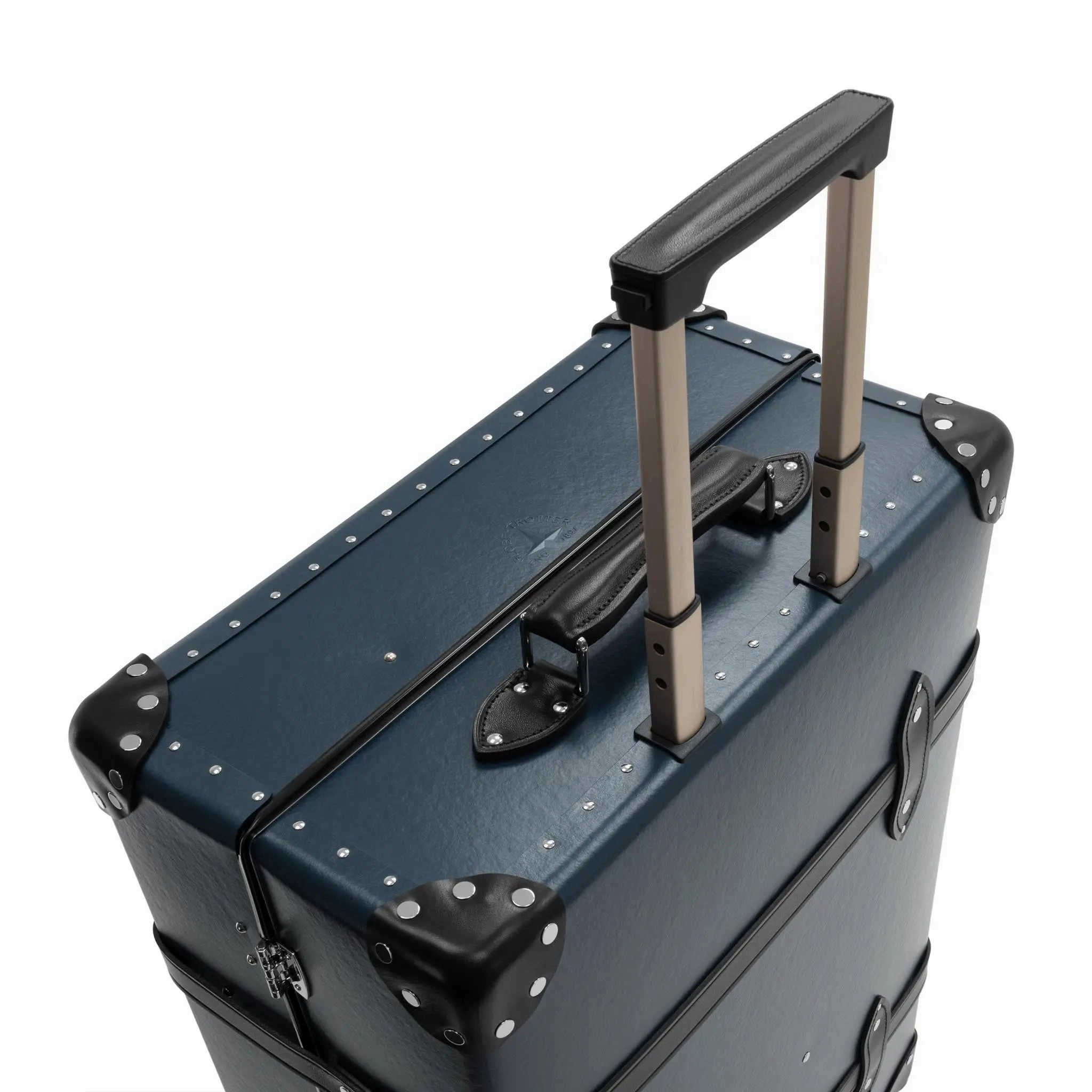 DR. NO  Large Check-In - 4 Wheels | Navy/Black/Chrome
