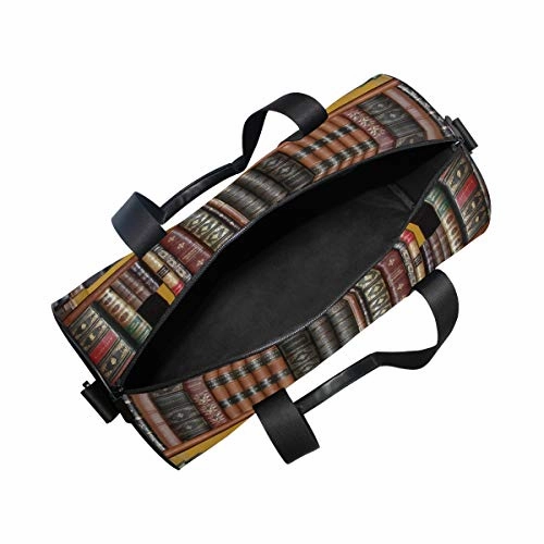 Duffel Bag Books Library Bookshelf Women Garment Gym Tote Bag Best Sports Bag for Boys