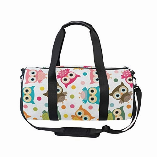 Duffel Bags Colorful Bird Womens Gym Yoga Bag Small Fun Sports Bag for Men