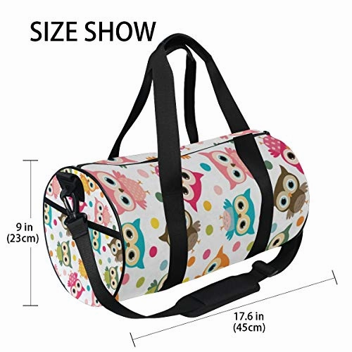Duffel Bags Colorful Bird Womens Gym Yoga Bag Small Fun Sports Bag for Men