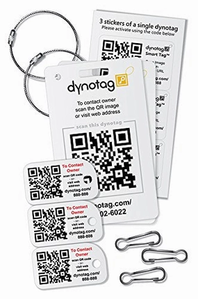 Dynotag Savvy Traveler Starter Kit: An Assortment Of Popular Qr Smart Tags