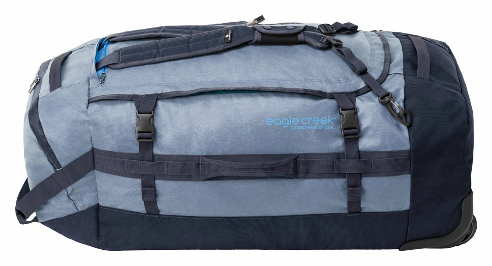 Eagle Creek Cargo Hauler Wheeled Duffel Travel Bag with Backpack Straps and Handles, Lockable U-Lid Opening, End Compartments, and Compression Straps