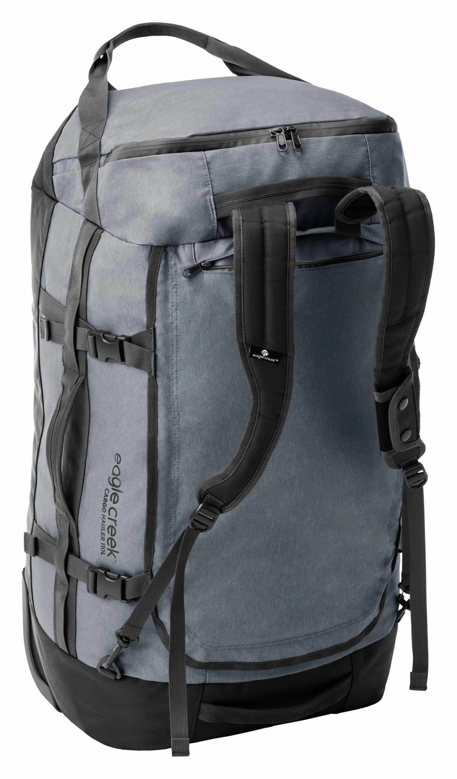 Eagle Creek Cargo Hauler Wheeled Duffel Travel Bag with Backpack Straps and Handles, Lockable U-Lid Opening, End Compartments, and Compression Straps
