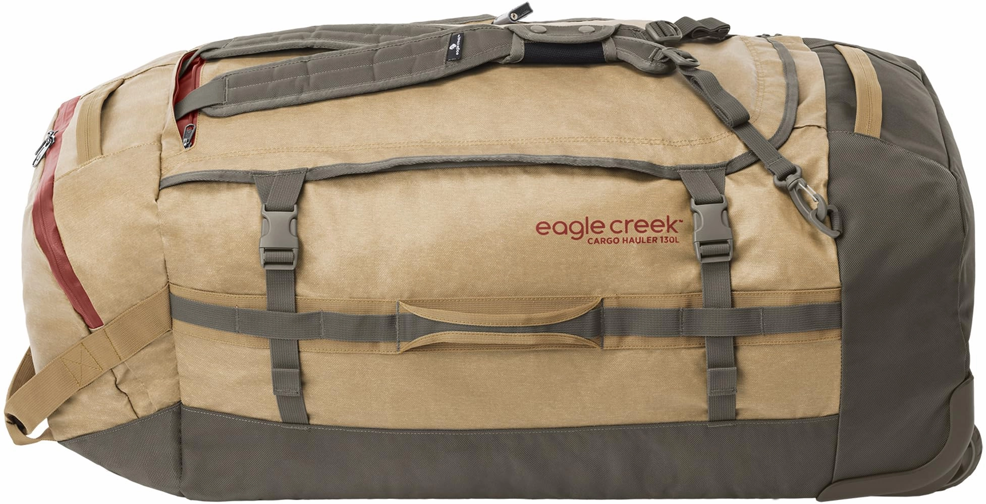 Eagle Creek Cargo Hauler Wheeled Duffel Travel Bag with Backpack Straps and Handles, Lockable U-Lid Opening, End Compartments, and Compression Straps