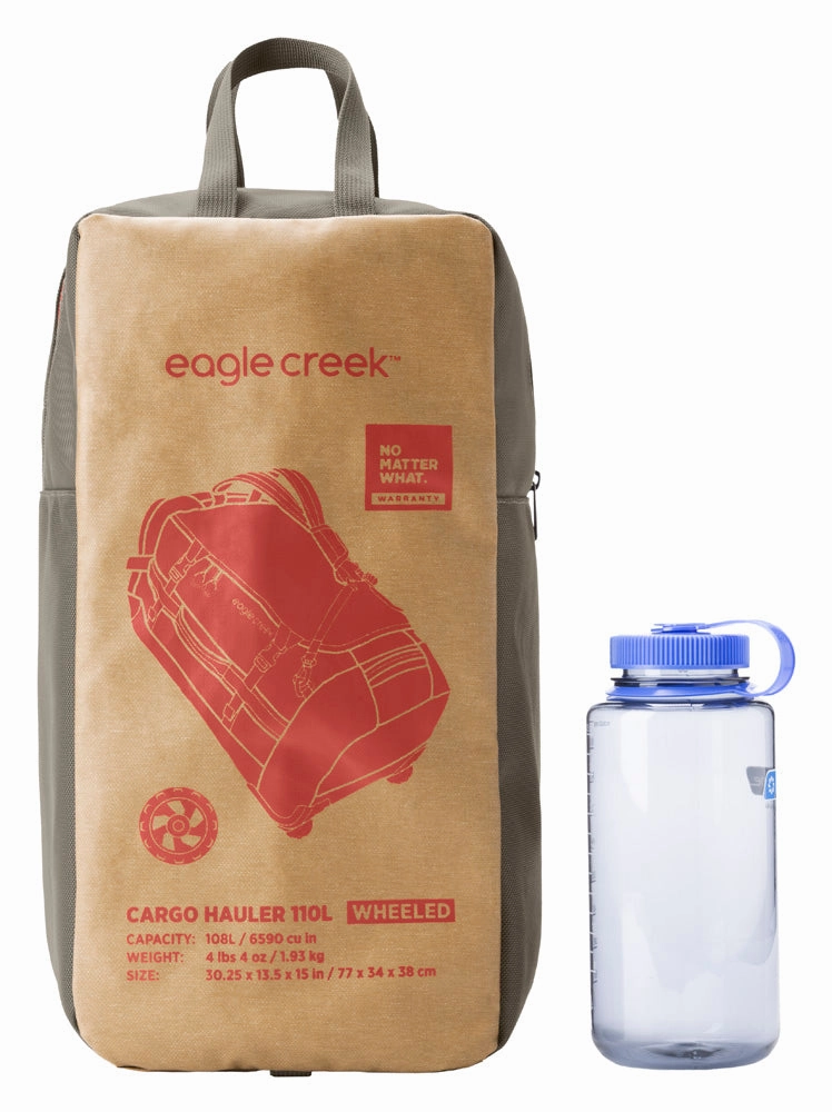 Eagle Creek Cargo Hauler Wheeled Duffel Travel Bag with Backpack Straps and Handles, Lockable U-Lid Opening, End Compartments, and Compression Straps