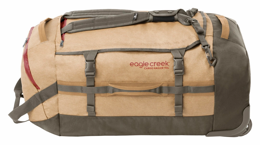 Eagle Creek Cargo Hauler Wheeled Duffel Travel Bag with Backpack Straps and Handles, Lockable U-Lid Opening, End Compartments, and Compression Straps