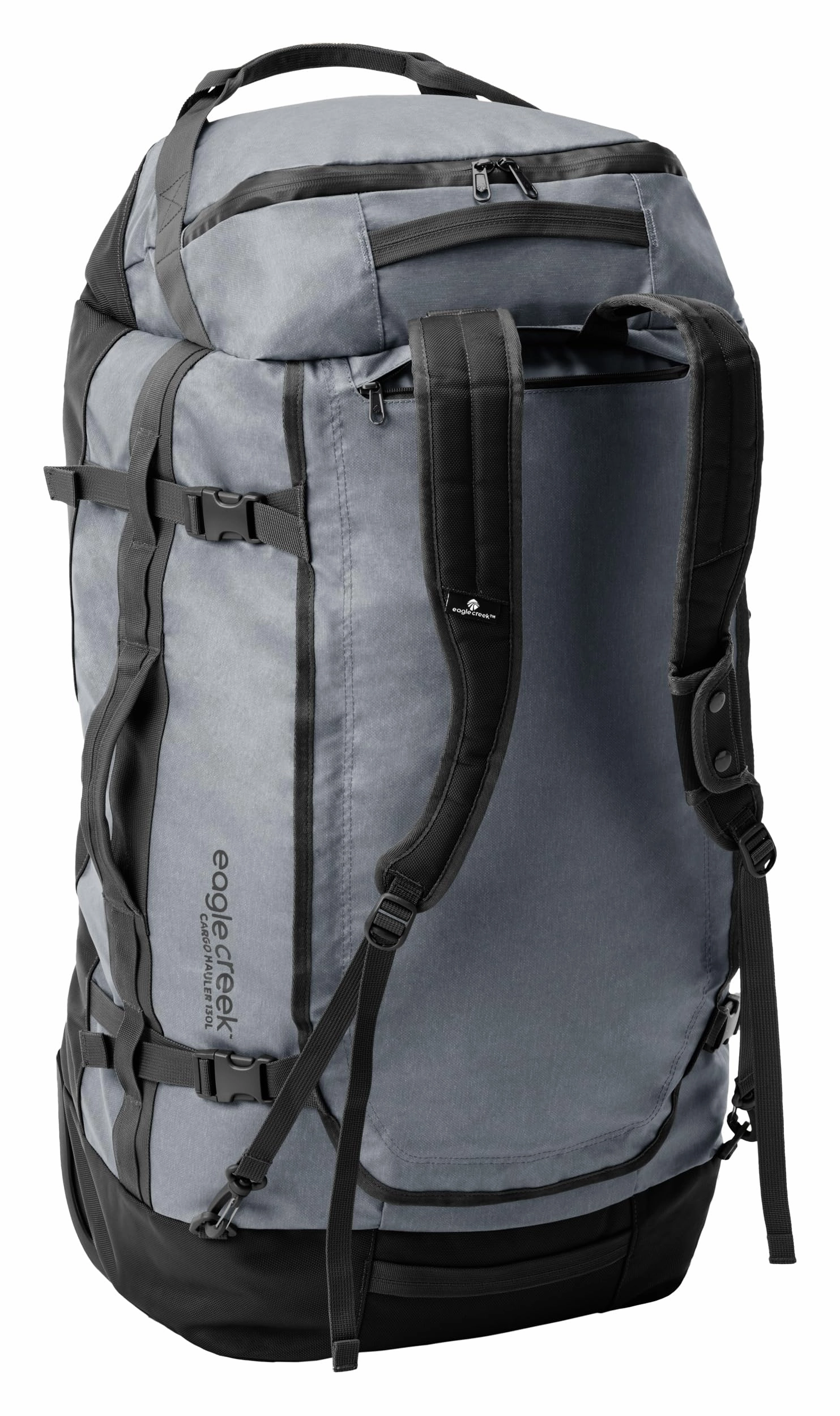 Eagle Creek Cargo Hauler Wheeled Duffel Travel Bag with Backpack Straps and Handles, Lockable U-Lid Opening, End Compartments, and Compression Straps