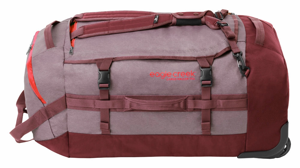 Eagle Creek Cargo Hauler Wheeled Duffel Travel Bag with Backpack Straps and Handles, Lockable U-Lid Opening, End Compartments, and Compression Straps