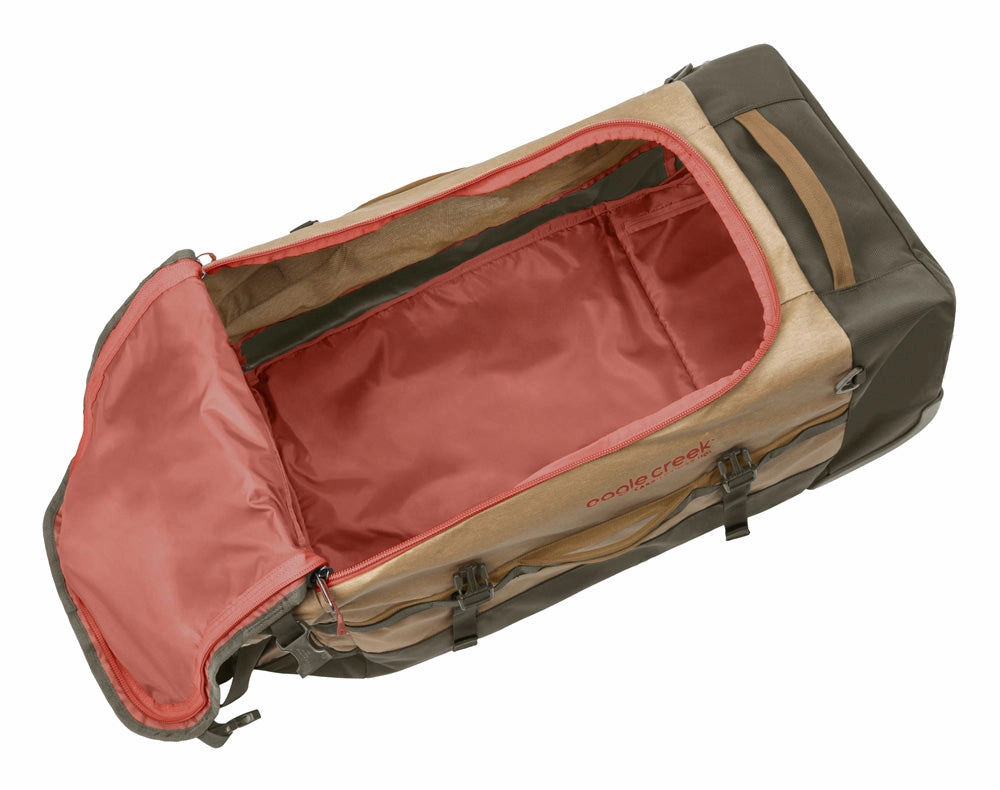 Eagle Creek Cargo Hauler Wheeled Duffel Travel Bag with Backpack Straps and Handles, Lockable U-Lid Opening, End Compartments, and Compression Straps