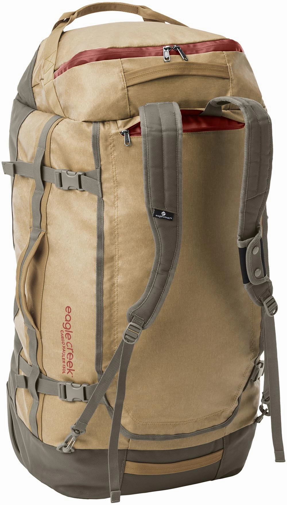 Eagle Creek Cargo Hauler Wheeled Duffel Travel Bag with Backpack Straps and Handles, Lockable U-Lid Opening, End Compartments, and Compression Straps