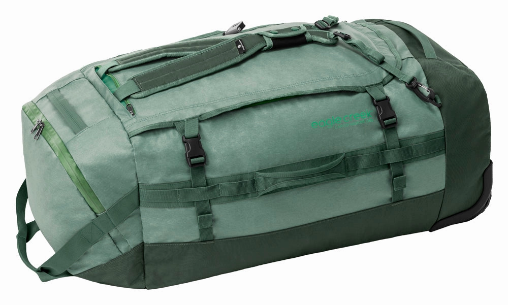 Eagle Creek Cargo Hauler Wheeled Duffel Travel Bag with Backpack Straps and Handles, Lockable U-Lid Opening, End Compartments, and Compression Straps