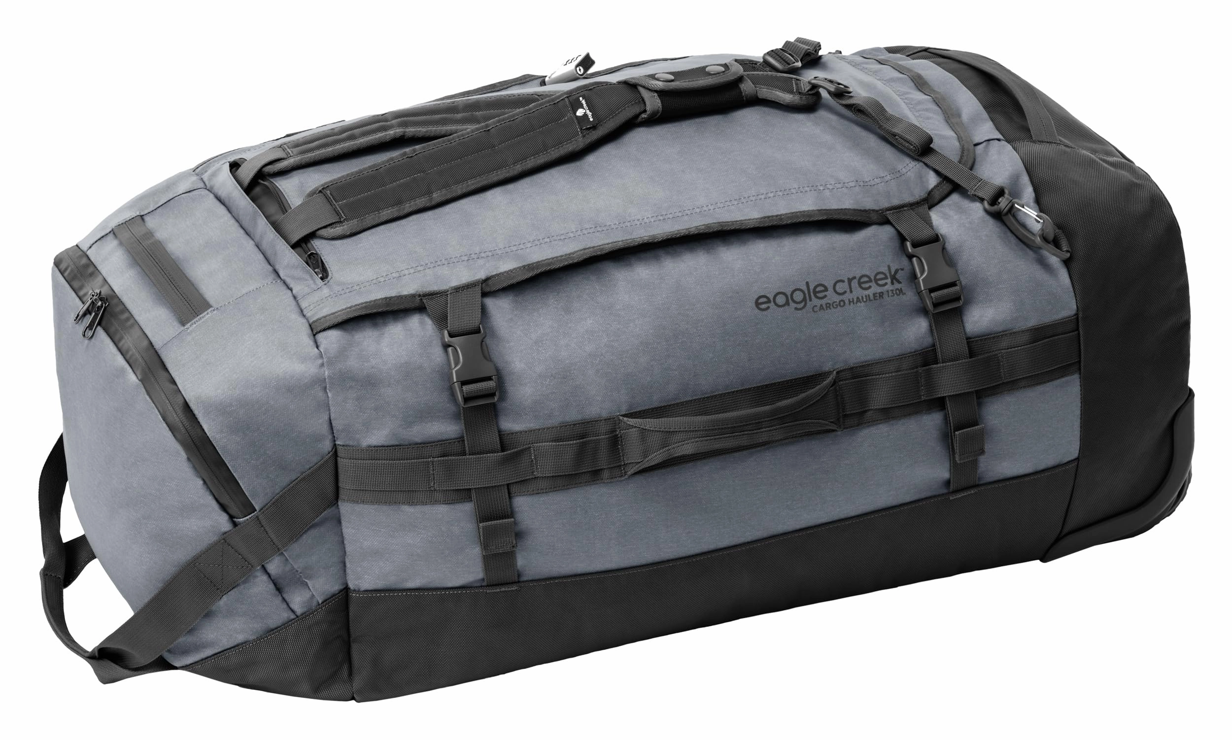 Eagle Creek Cargo Hauler Wheeled Duffel Travel Bag with Backpack Straps and Handles, Lockable U-Lid Opening, End Compartments, and Compression Straps