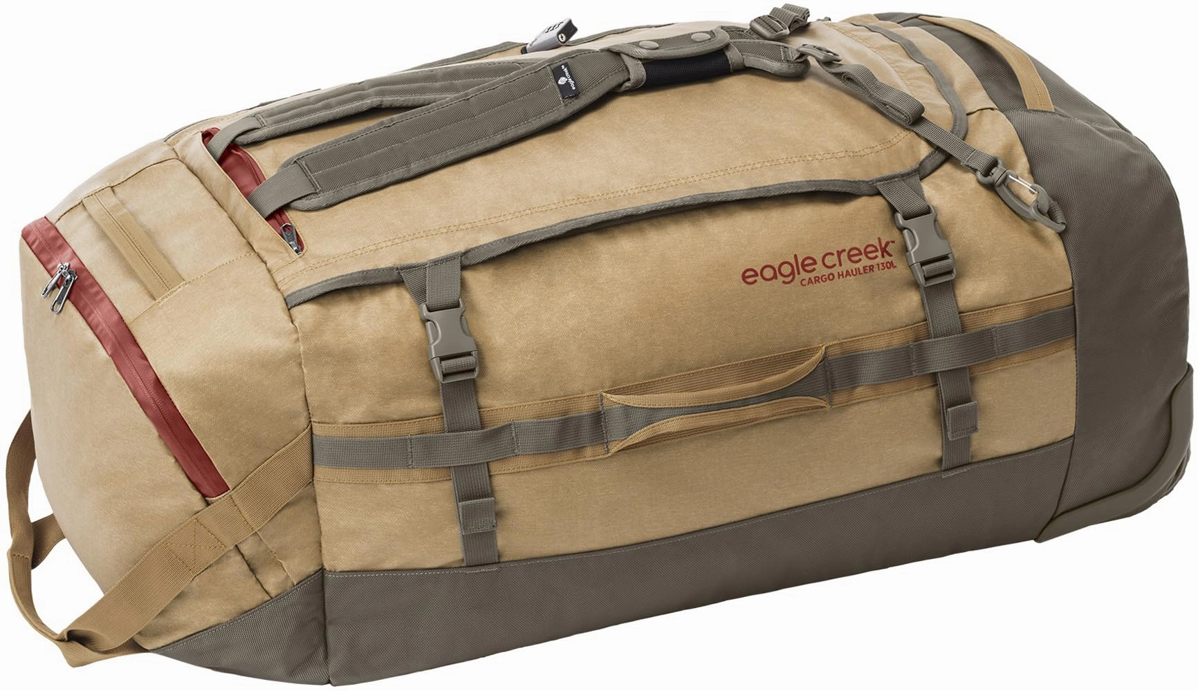 Eagle Creek Cargo Hauler Wheeled Duffel Travel Bag with Backpack Straps and Handles, Lockable U-Lid Opening, End Compartments, and Compression Straps