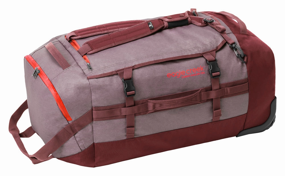 Eagle Creek Cargo Hauler Wheeled Duffel Travel Bag with Backpack Straps and Handles, Lockable U-Lid Opening, End Compartments, and Compression Straps