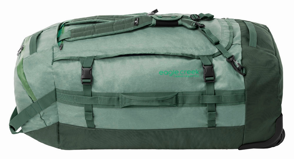 Eagle Creek Cargo Hauler Wheeled Duffel Travel Bag with Backpack Straps and Handles, Lockable U-Lid Opening, End Compartments, and Compression Straps