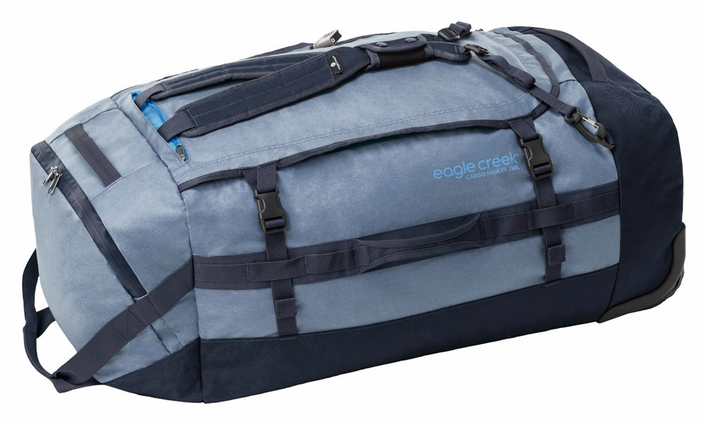 Eagle Creek Cargo Hauler Wheeled Duffel Travel Bag with Backpack Straps and Handles, Lockable U-Lid Opening, End Compartments, and Compression Straps