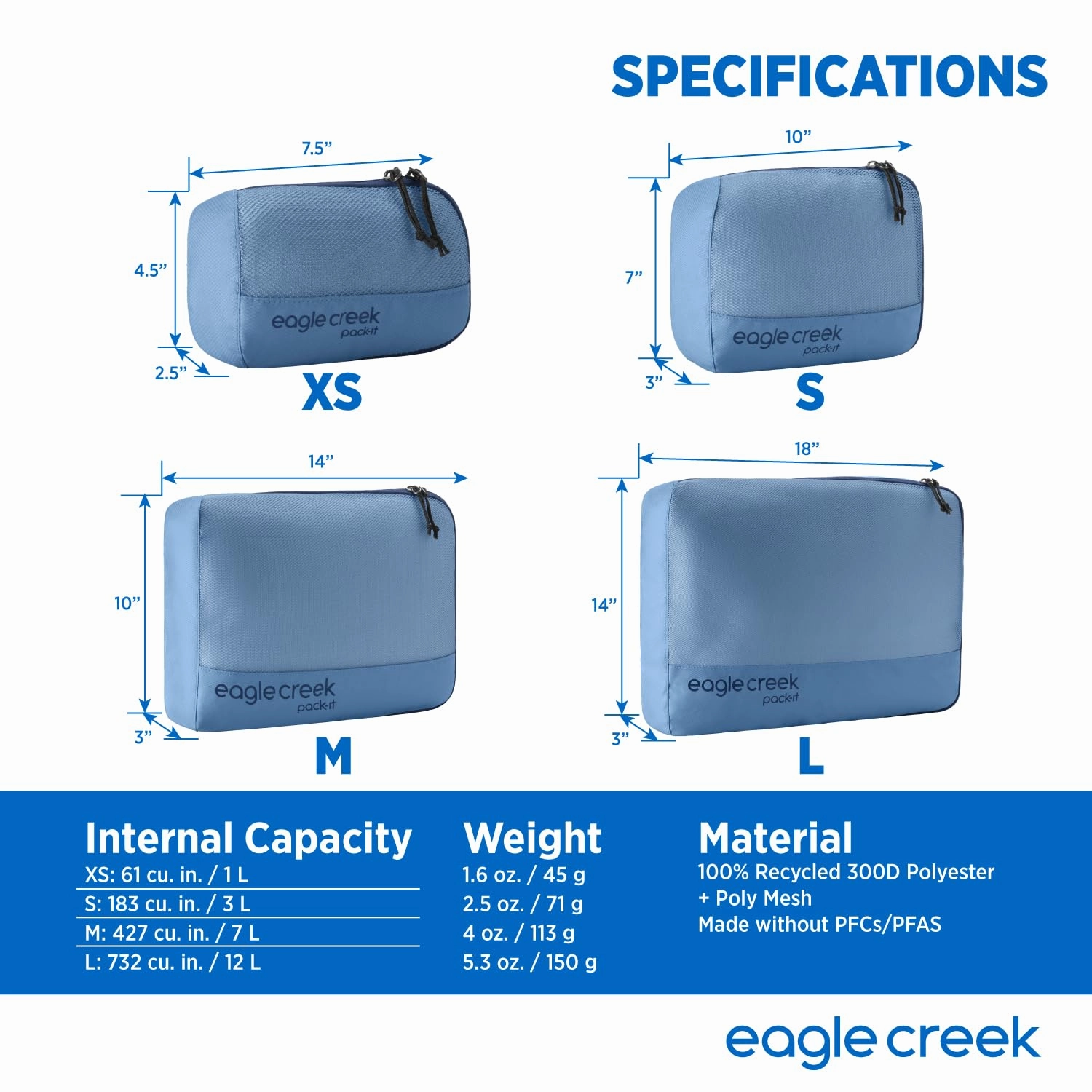 Eagle Creek Pack-It Reveal Cube, Large