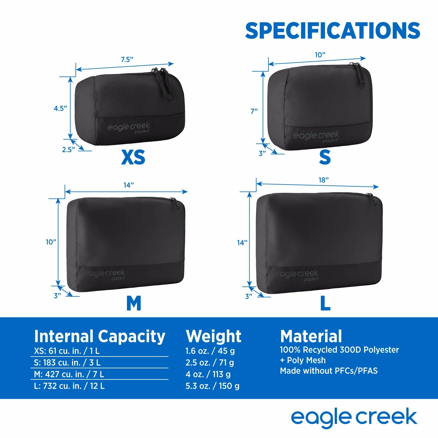 Eagle Creek Pack-It Reveal Cube, Large