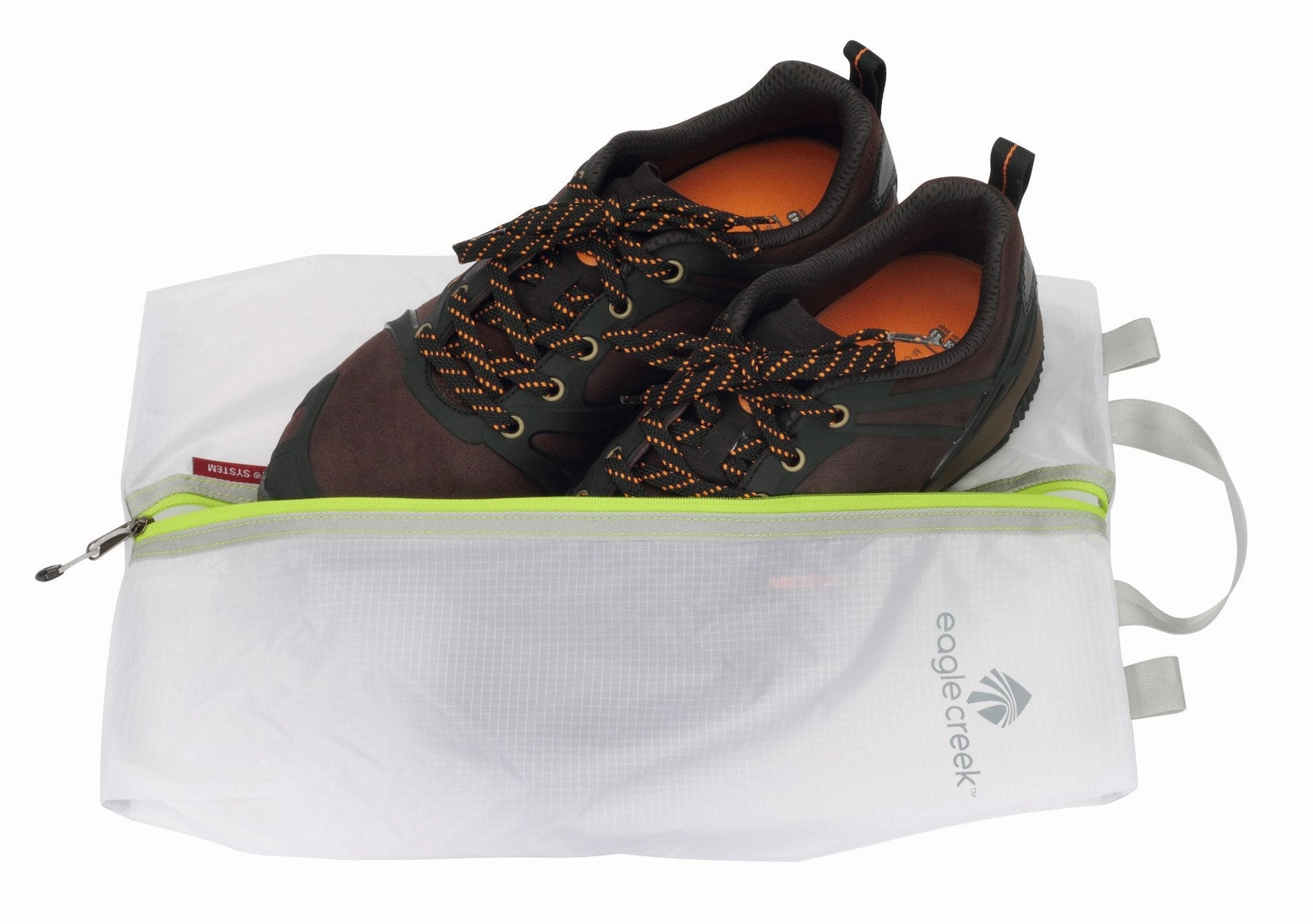 Eagle Creek Pack-It Specter Shoe Sac Set, White/Strobe, Set of 2