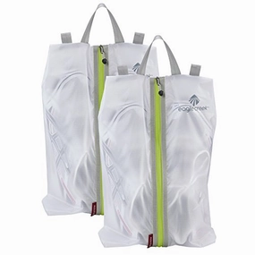 Eagle Creek Pack-it Specter Shoe Sac ,White/Strobe,Pack of 2,One size