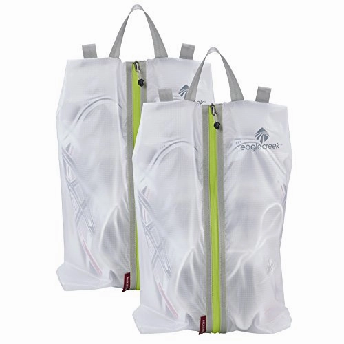 Eagle Creek Pack-it Specter Shoe Sac ,White/Strobe,Pack of 2,One size