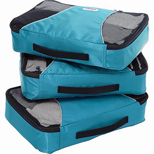 Ebags Medium Packing Cubes - 3Pc Set (Aquamarine)