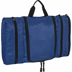 eBags Pack-it-Flat Hanging Toiletry Kit for Travel - (Denim)