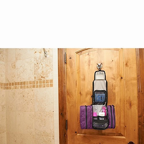 eBags Pack-it-Flat Hanging Toiletry Kit for Travel - (Eggplant)