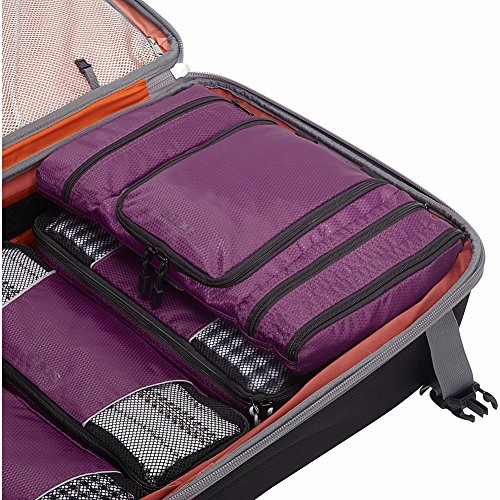 eBags Pack-it-Flat Hanging Toiletry Kit for Travel - (Eggplant)