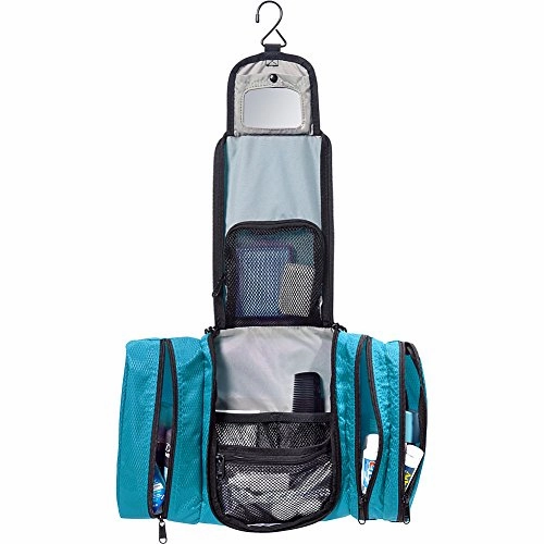 eBags Pack-it-Flat Large Hanging Toiletry Bag and Kit - (Aquamarine)