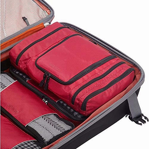 eBags Pack-it-Flat Large Hanging Toiletry Bag and Kit - (Raspberry)