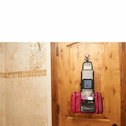 eBags Pack-it-Flat Large Hanging Toiletry Bag and Kit - (Raspberry)