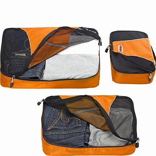 eBags Packing Cubes for Travel - 6pc Value Set - (Tangerine)