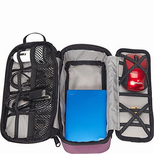 eBags Small Cord Packing Cube - Cable Organizer Bag - (Eggplant)