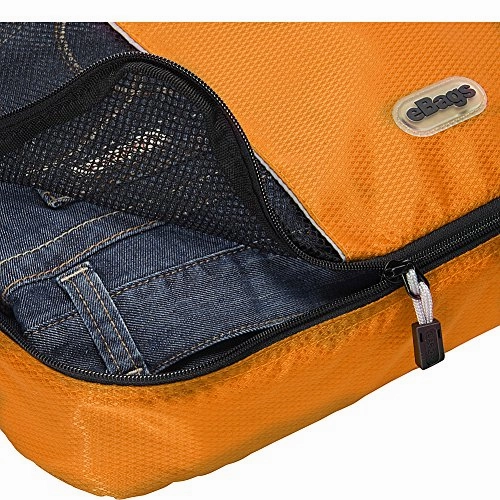 eBags Small Packing Cubes for Travel - Organizers - 3pc Set - (Tangerine)