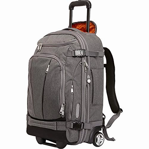 eBags TLS Mother Lode Rolling Weekender 22" Travel Backpack with Wheels - Carry-On - (Eggplant)