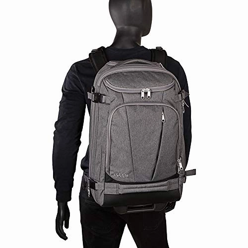 eBags TLS Mother Lode Rolling Weekender 22" Travel Backpack with Wheels - Carry-On - (Eggplant)