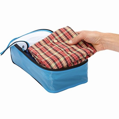 eBags Ultralight Travel Packing Cubes - Lightweight - Ultimate Packer Organizers - 7pc Set - (Blue)
