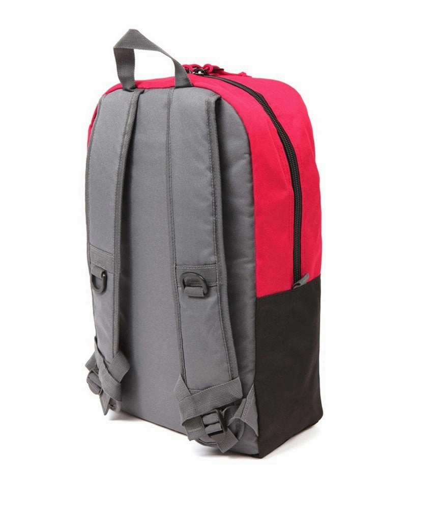 Ecko Unltd. Unisex Colorblock Zipper Everyday Backpack, Red, Small (17 in. - 22 in.)
