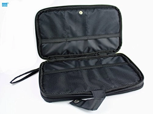 Electronic Travel Organizer - Padded Travel Bag With Expandable Zippered Compartments And Mesh