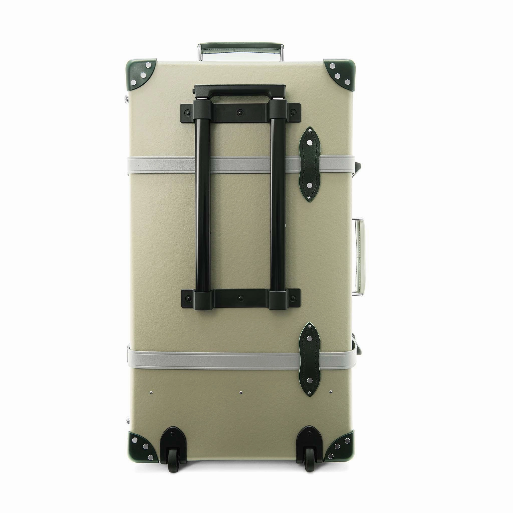 Elephant Family  Large Check-In - 2 Wheels | Olive Grey/Kerry Green/Chrome
